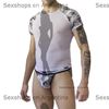 Remera transparente camuflada para hombre